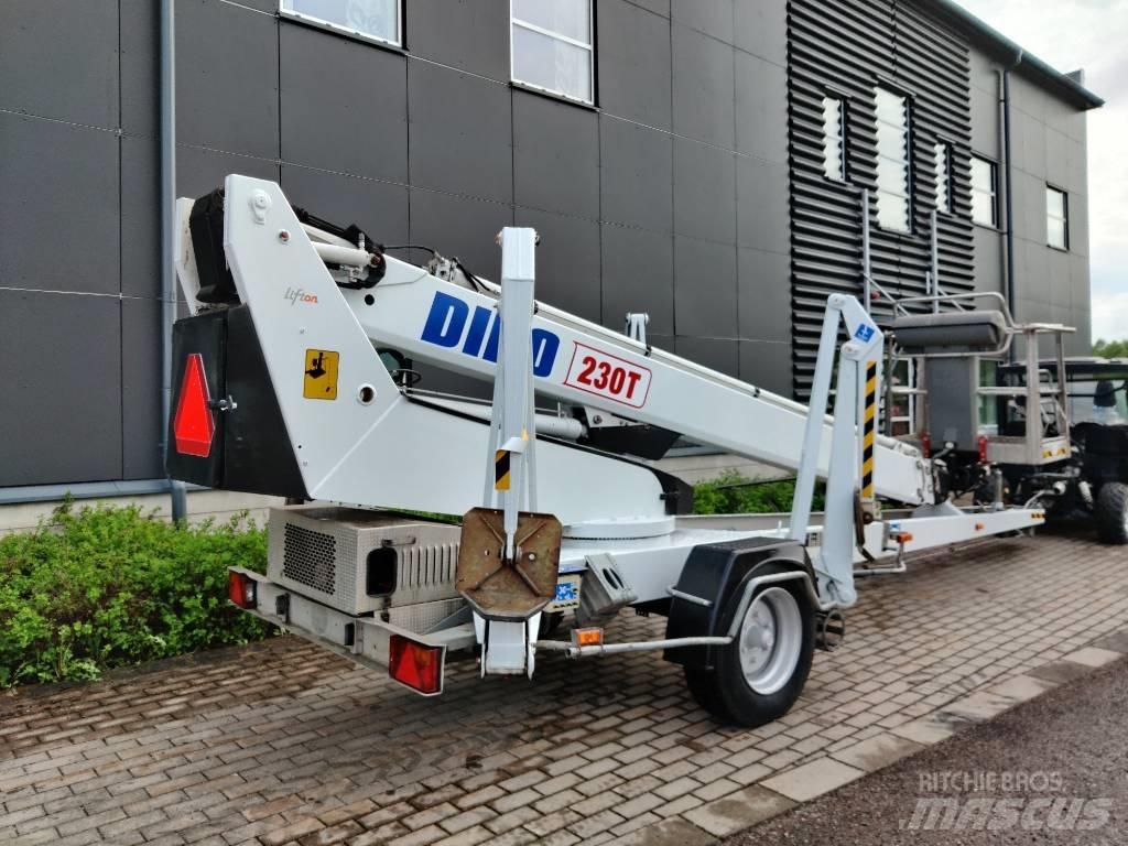 Dino 230 T Skylift Pótkocsira szerelt emelők és állványok