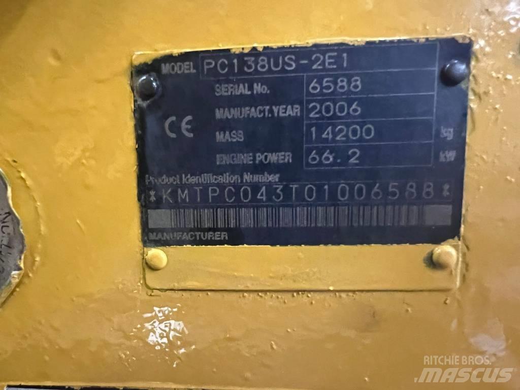 Komatsu PC 138 US Lánctalpas kotrók