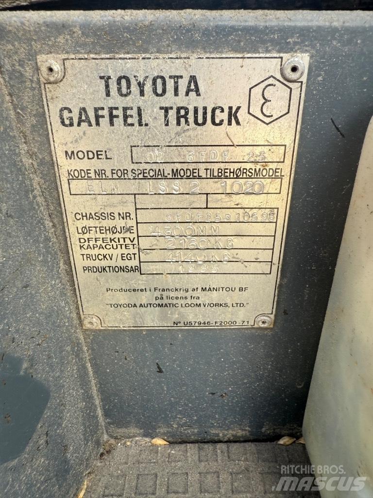 Toyota FD 25 Dízel targoncák