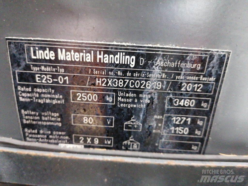 Linde E25-01 Elektromos targoncák