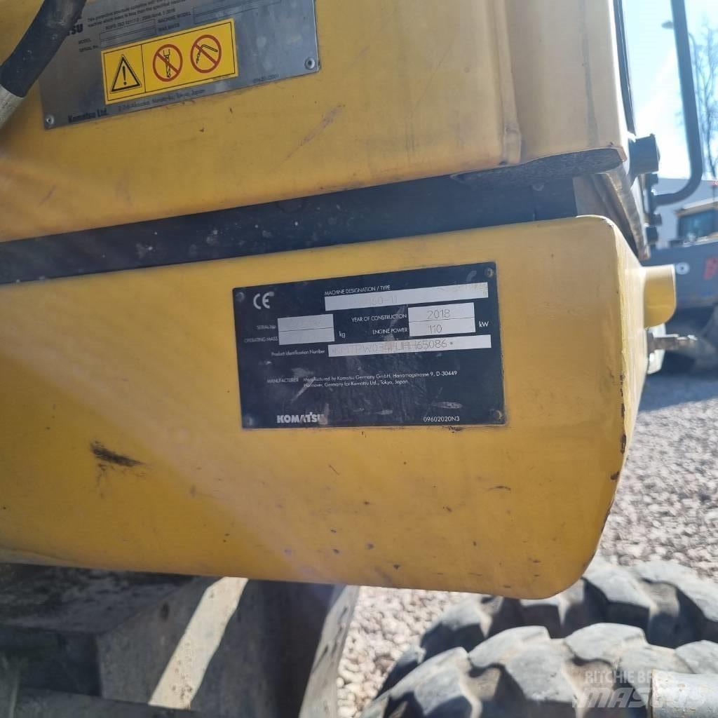 Komatsu PW160 - 11 Gumikerekes kotrók