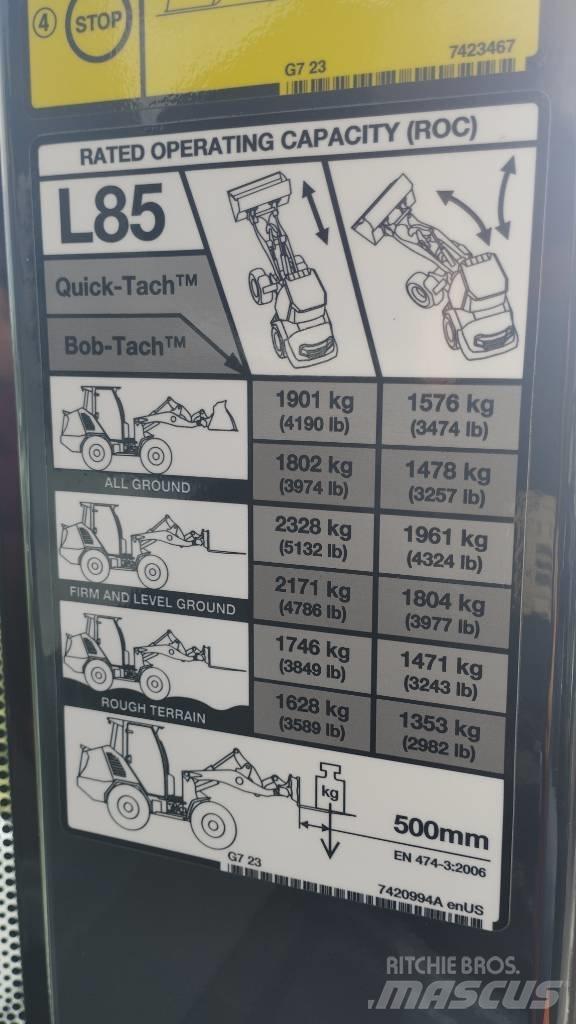 Bobcat L 85 Gumikerekes homlokrakodók