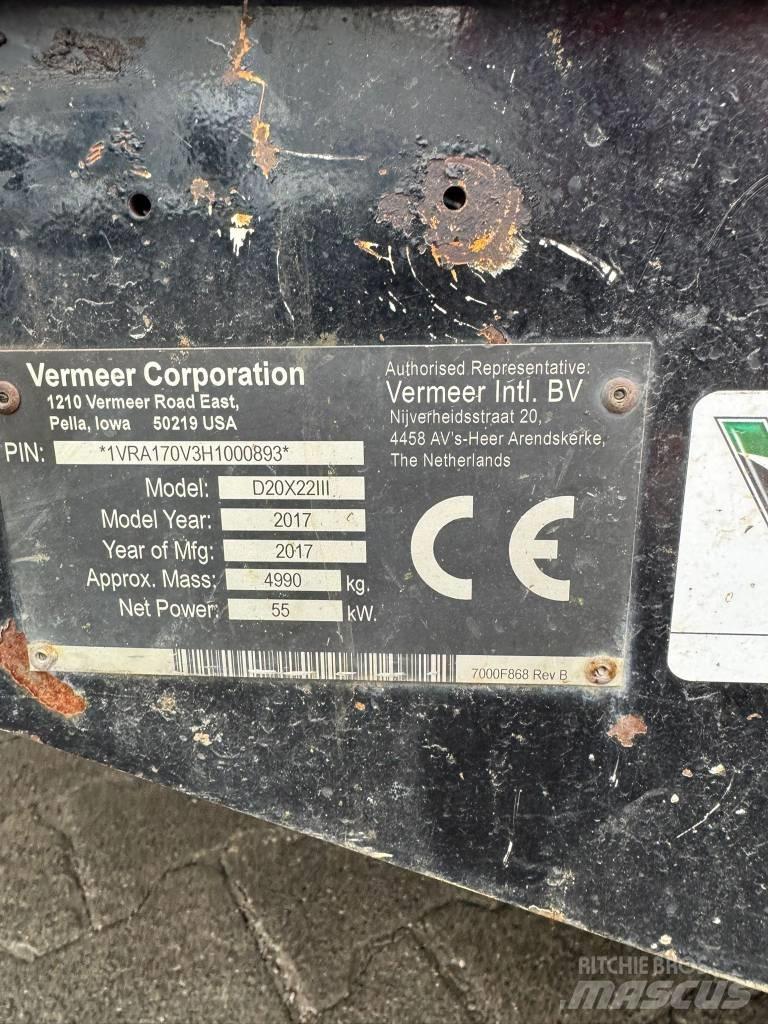 Vermeer D20x22SIII Vízszintes fúróberendezések