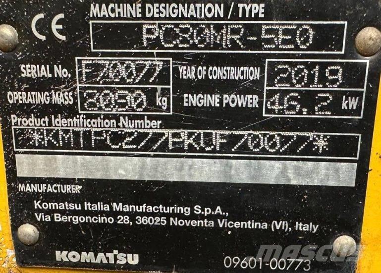 Komatsu PC 80 MR-5EO Közepes (midi) kotrók 7 t - 12 t