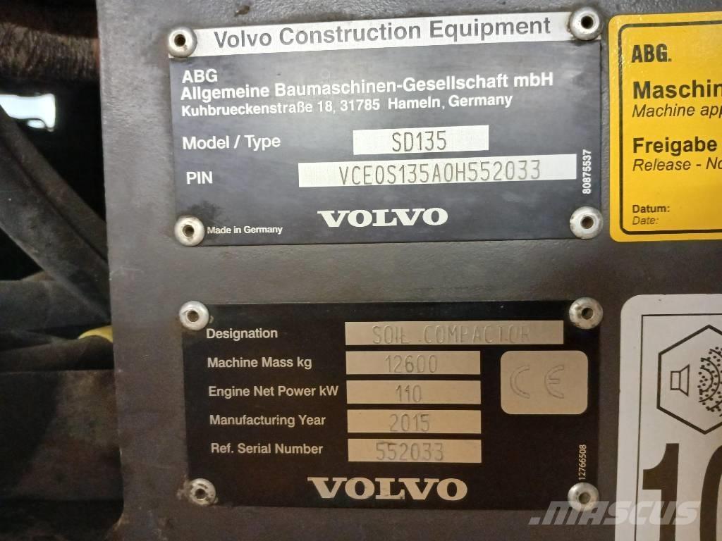 Volvo SD135, Vält Egydobos hengerek