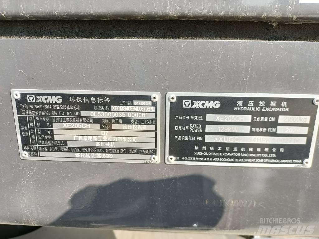 XCMG XE205GH Lánctalpas kotrók
