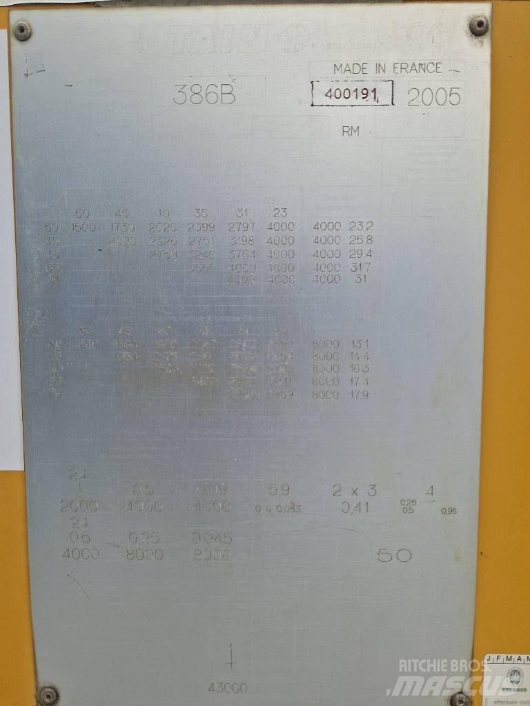 Potain 386B Önszerelő toronydaruk
