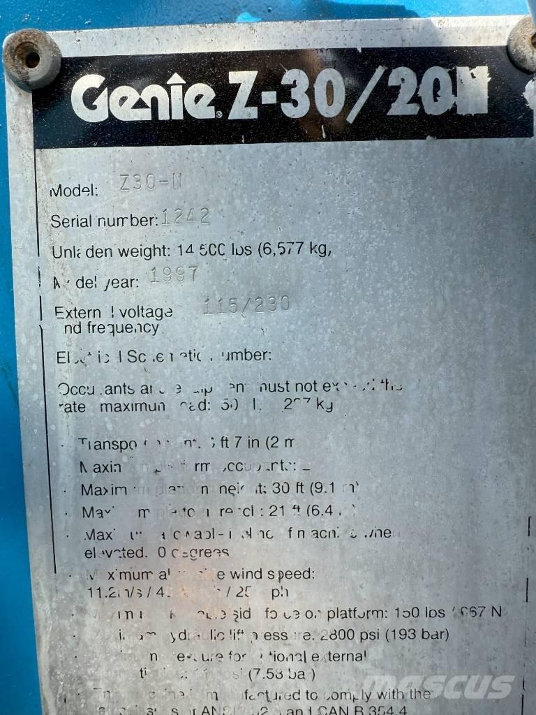 Genie Z 30/20 Karos emelők
