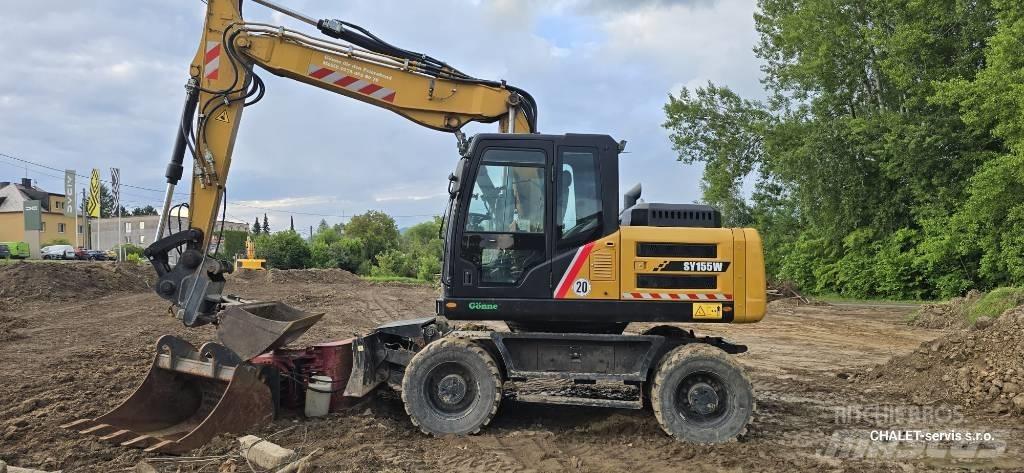 Sany SY 155 W Gumikerekes kotrók