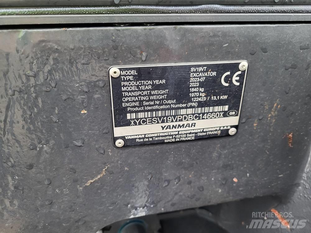 Yanmar SV 19 VT Mini kotrók < 7t