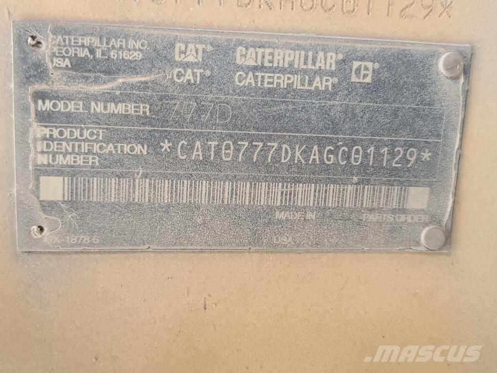 CAT 777 D Csuklósdömperek