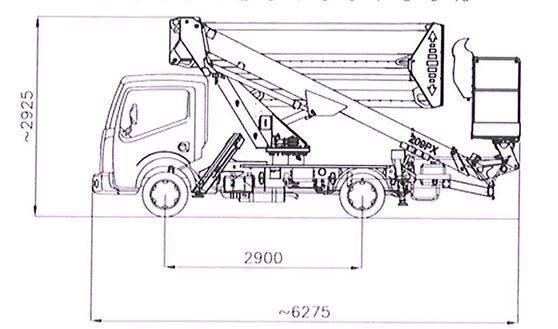 Skyking E209PX Teherautóra szerelt emelők és állványok