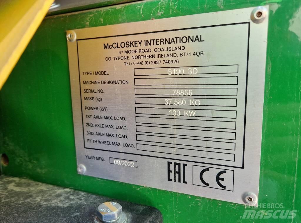McCloskey S190 Mobil szűrők