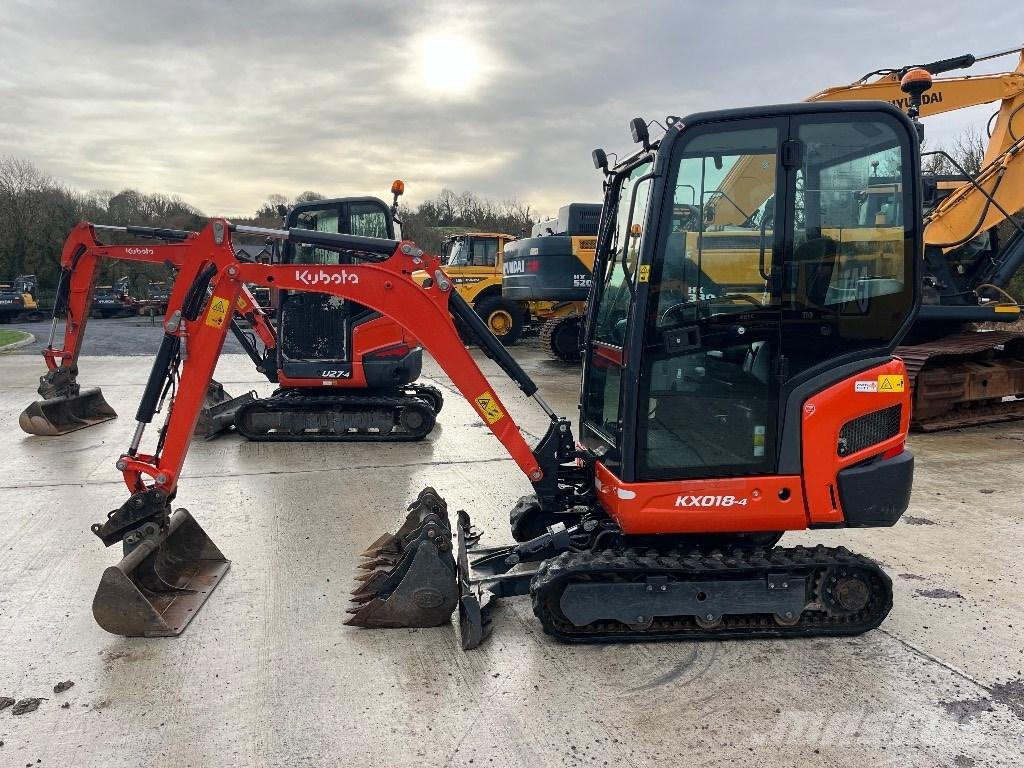 Kubota KX 018-4 Mini kotrók < 7t