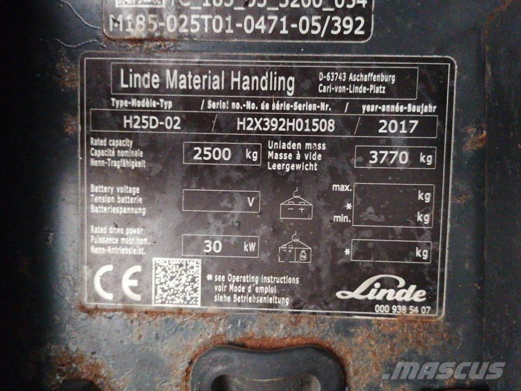Linde H25D-02 Dízel targoncák