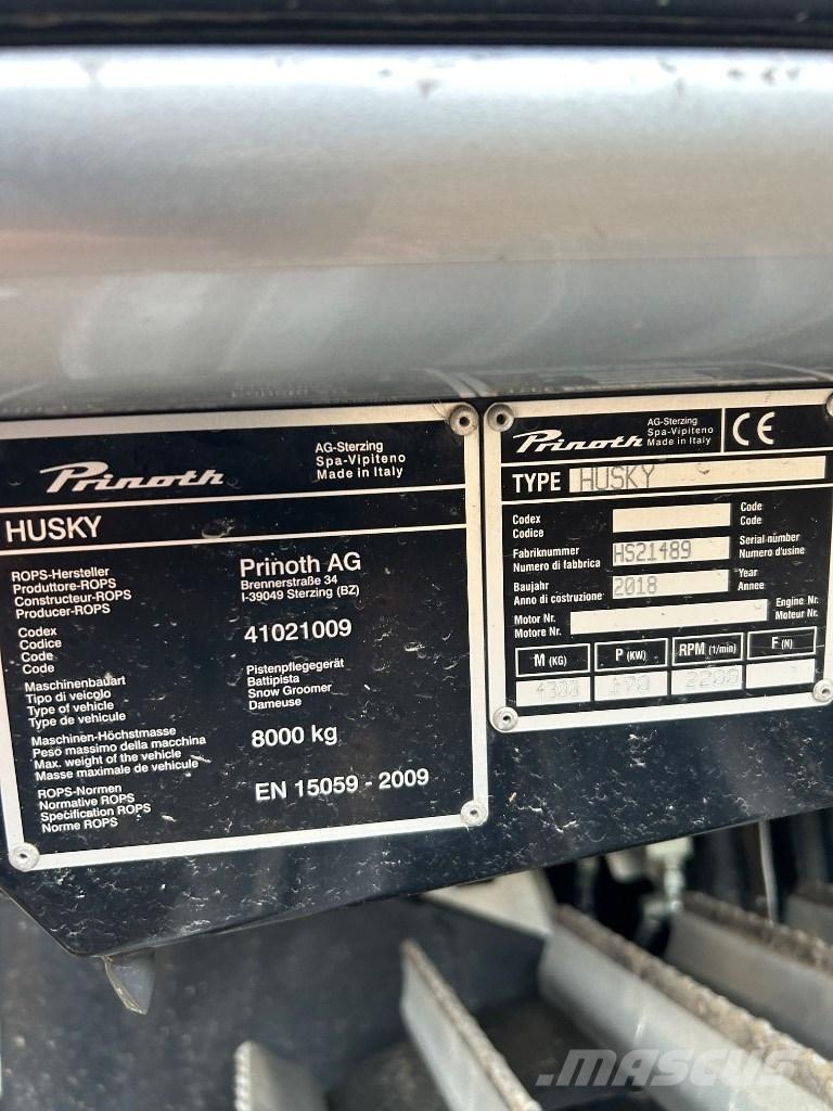 Prinoth Husky Sípálya kezelő gépek