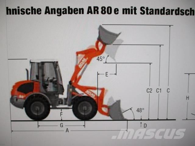 Atlas AR 80 e  70 75 Gumikerekes homlokrakodók