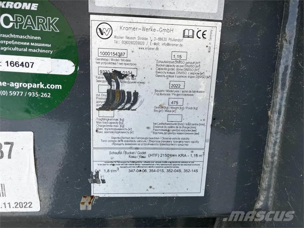Kramer 2150 mm Homlokrakodó tartozékok