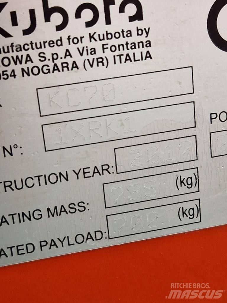 Kubota KC 70 Mezei dömperek
