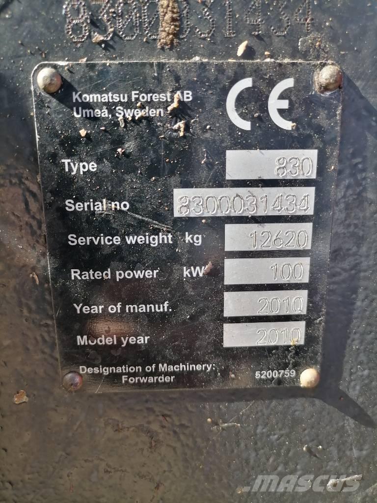Valmet 830.3 Kihordók