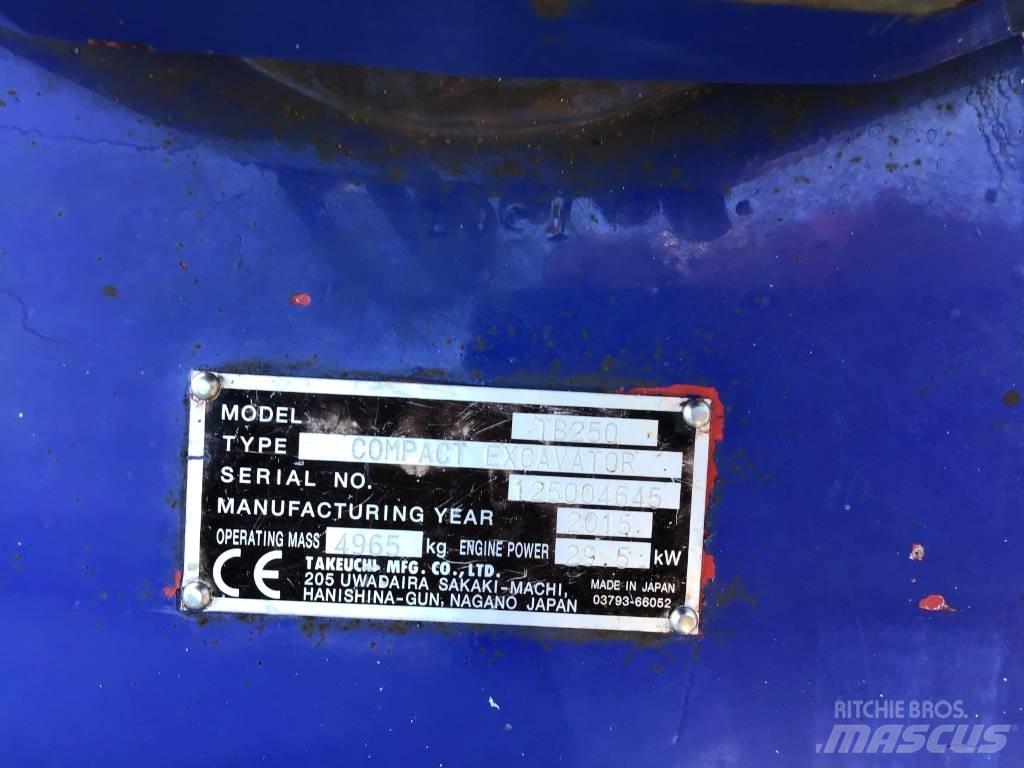 Takeuchi TB 250 Mini kotrók < 7t