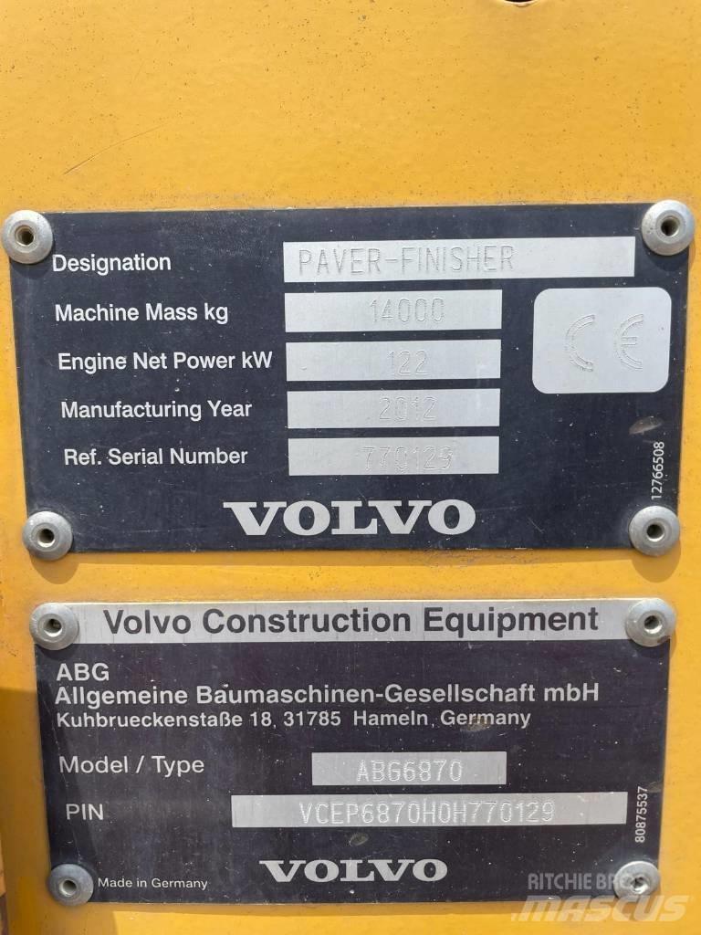 Volvo ABG 6870 Aszfalt terítõ gépek