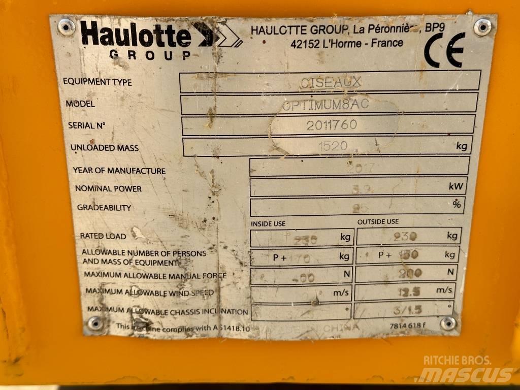Haulotte OPTIMUM 8 Ollós emelők