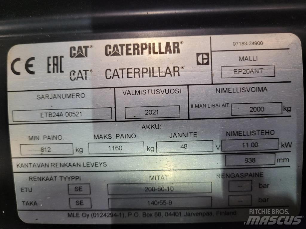 CAT EP20 ANT Elektromos targoncák