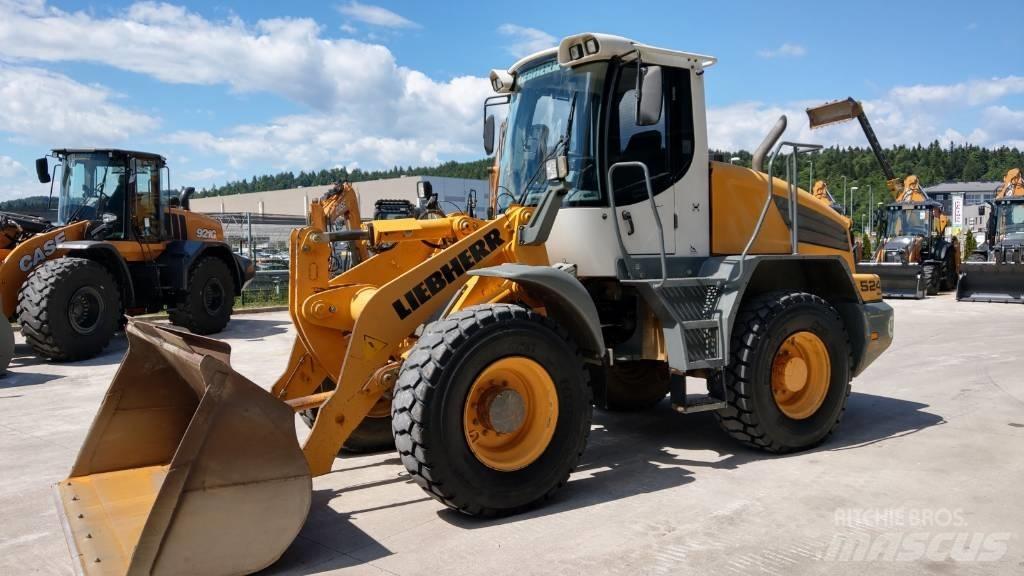 Liebherr L 524 Gumikerekes homlokrakodók