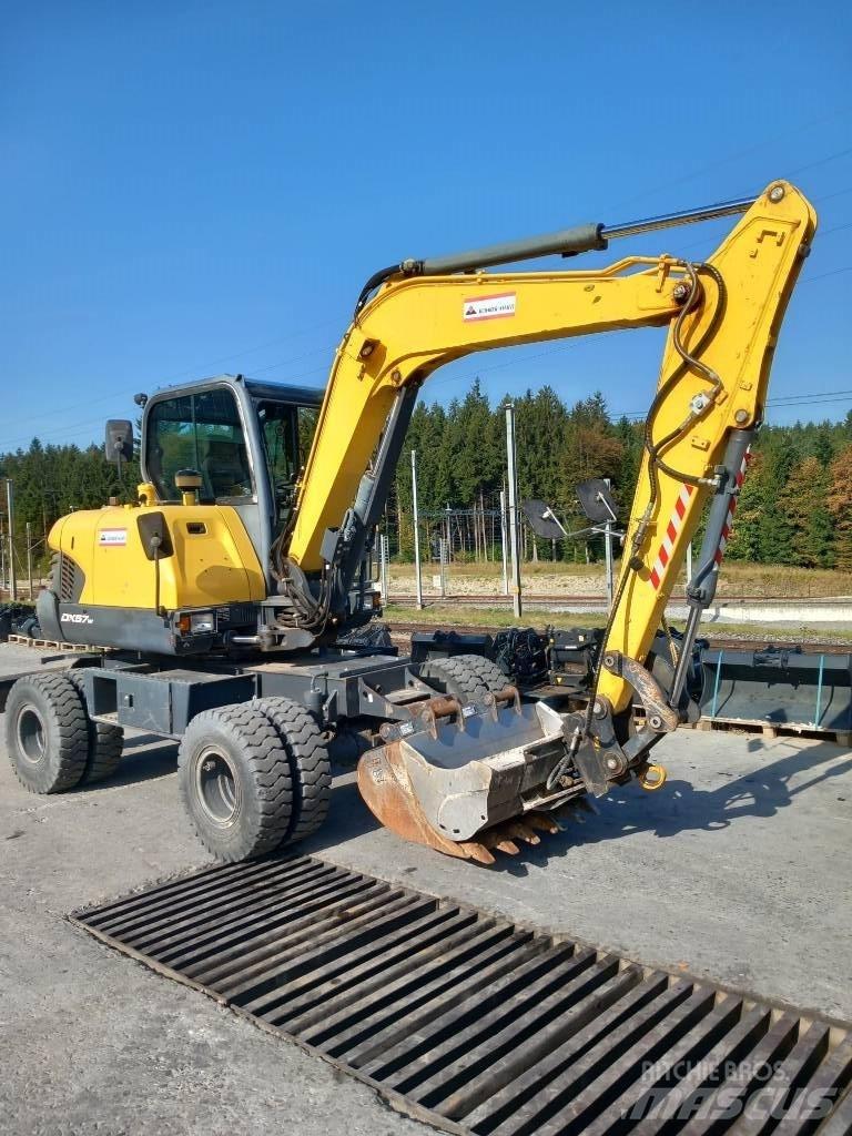 Doosan DX 57 W-5 Gumikerekes kotrók