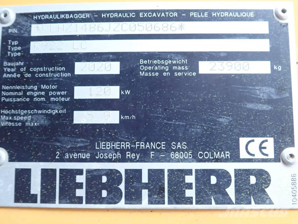Liebherr R 922 LC Lánctalpas kotrók