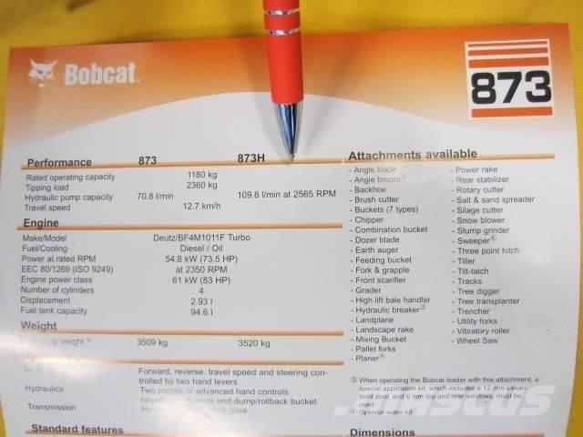 Bobcat 873 HF Kompaktrakodók