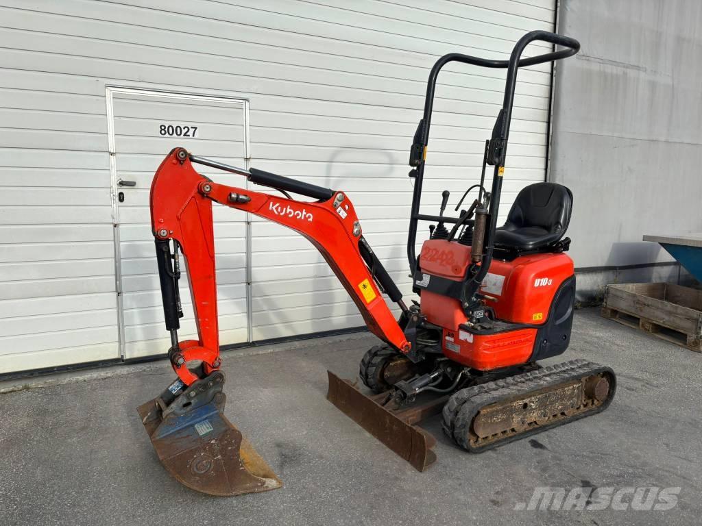 Kubota U 10-3 Mini kotrók < 7t