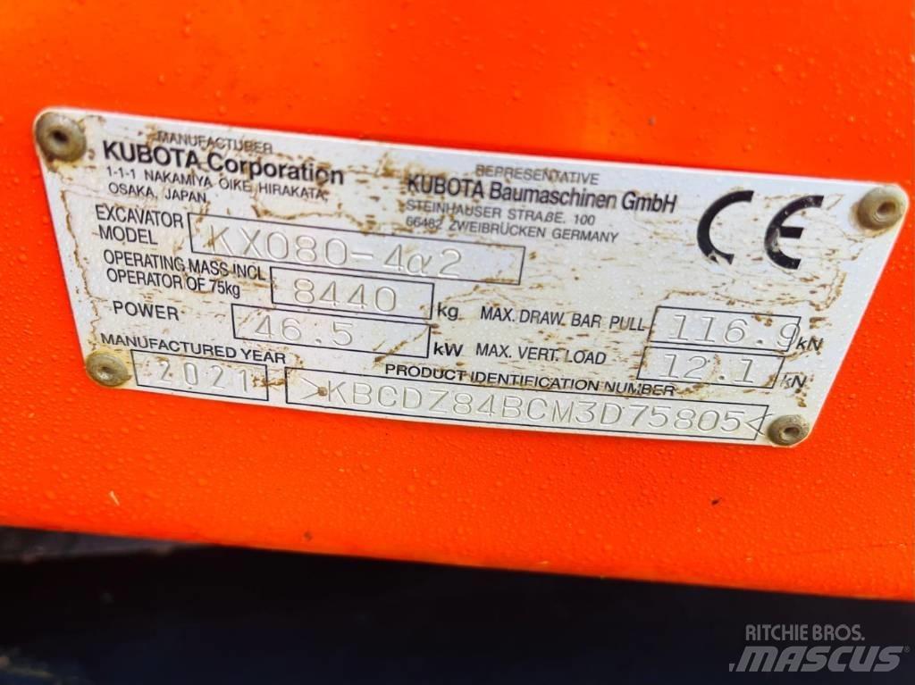 Kubota KX 080-4 Közepes (midi) kotrók 7 t - 12 t