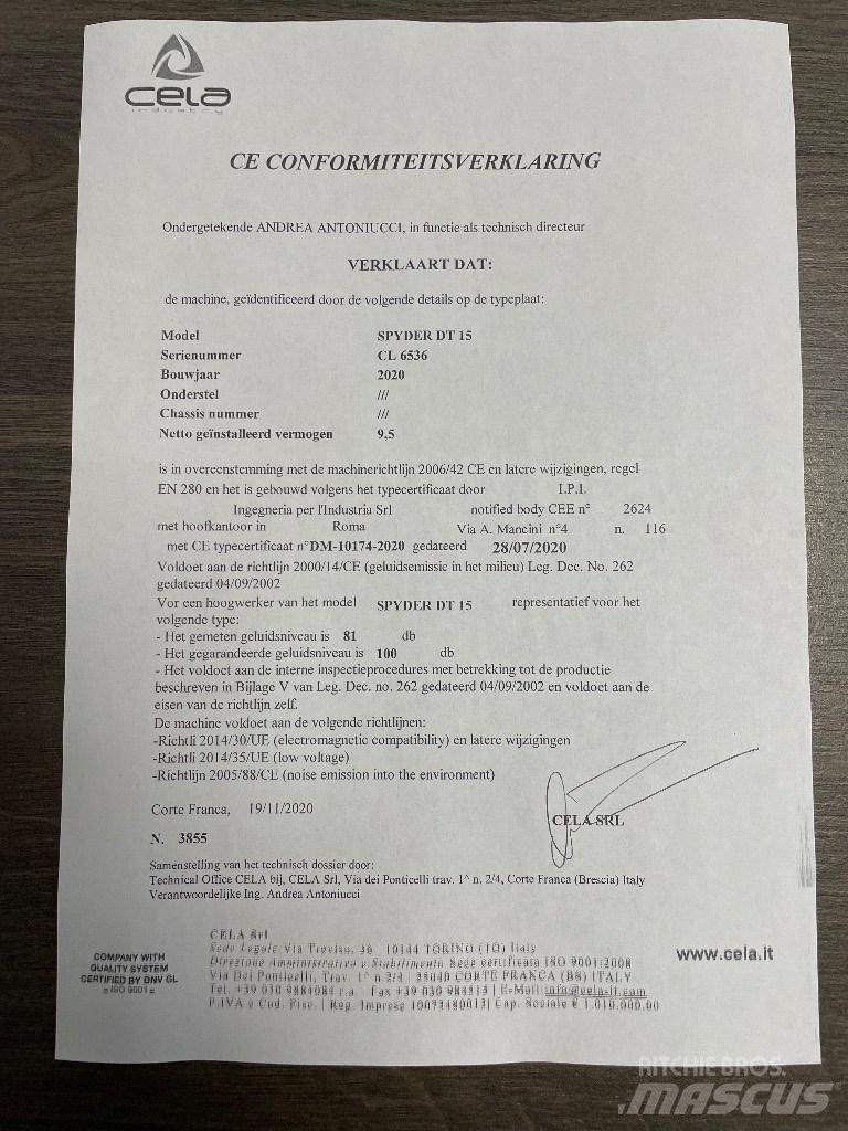 Cela DT 15 Karos emelők