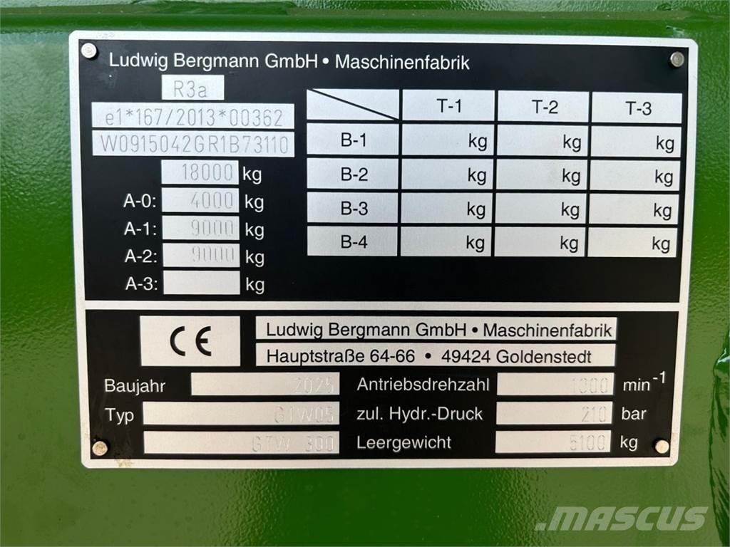 Bergmann GTW 300 Önrakodó pótkocsik