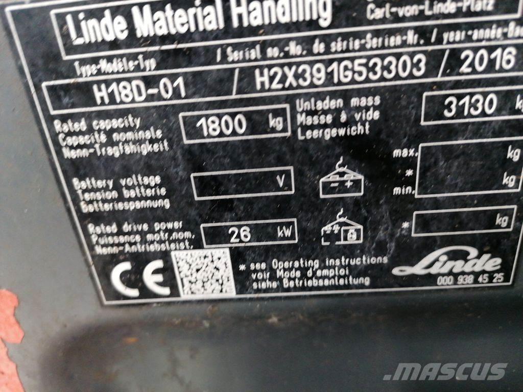 Linde H18D-02 Dízel targoncák