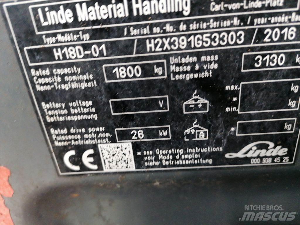 Linde H18D-02 Dízel targoncák