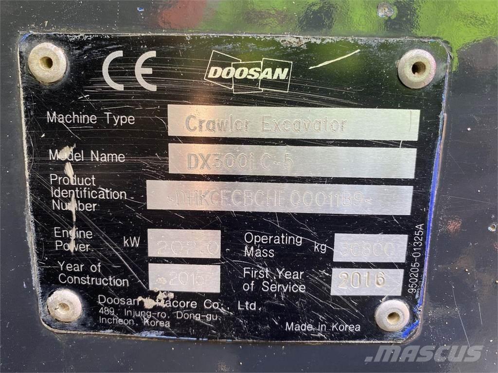 Doosan DX300LC-5 Lánctalpas kotrók