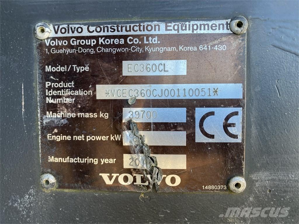 Volvo EC 360 C L Lánctalpas kotrók