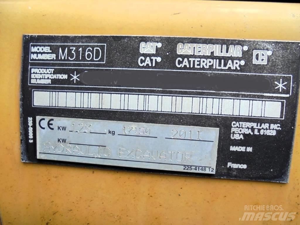 CAT M 316 D Gumikerekes kotrók