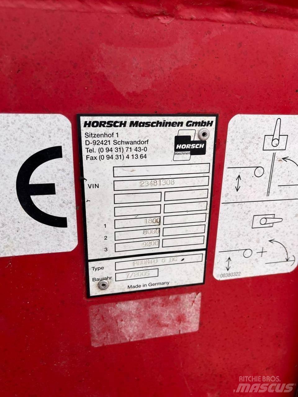 Horsch Pronto 6 m Sorvetőgép