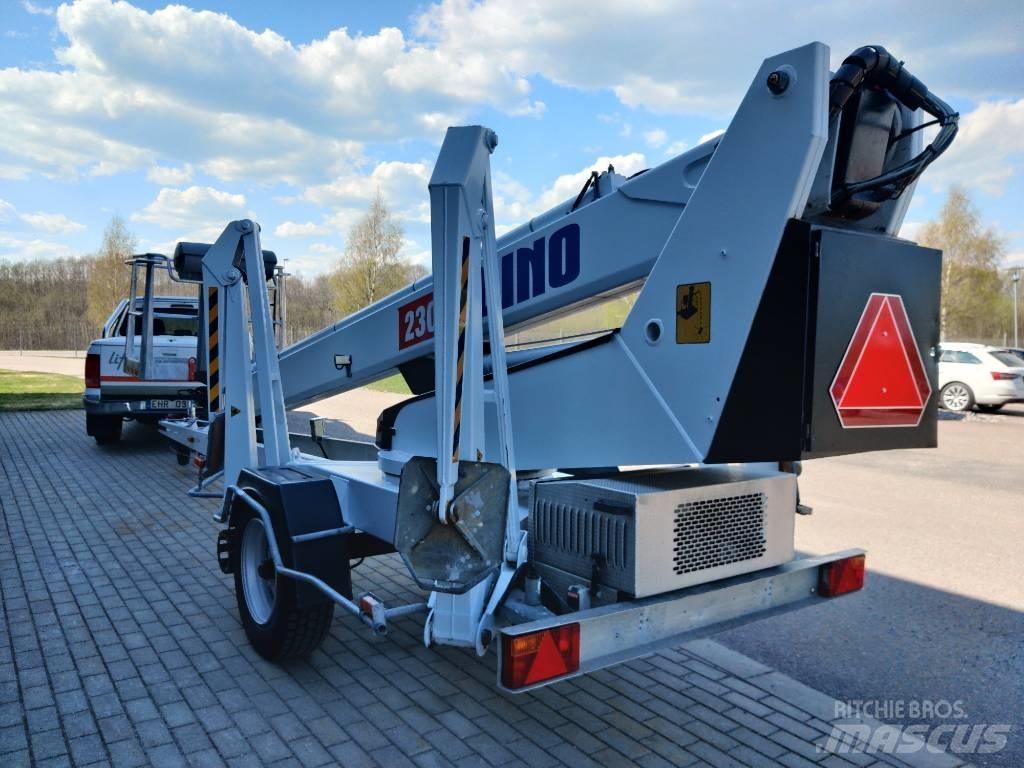 Dino 230 T Skylift Pótkocsira szerelt emelők és állványok