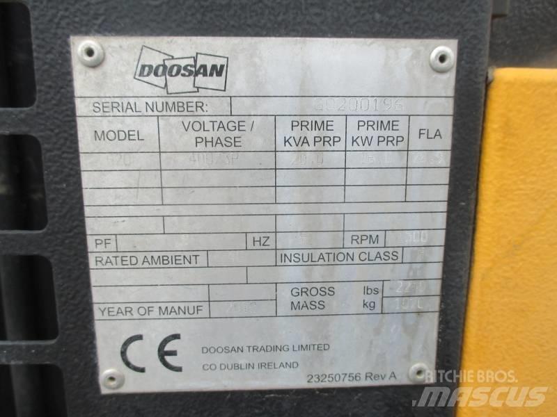 Doosan G 20 Dízel áramfejlesztők