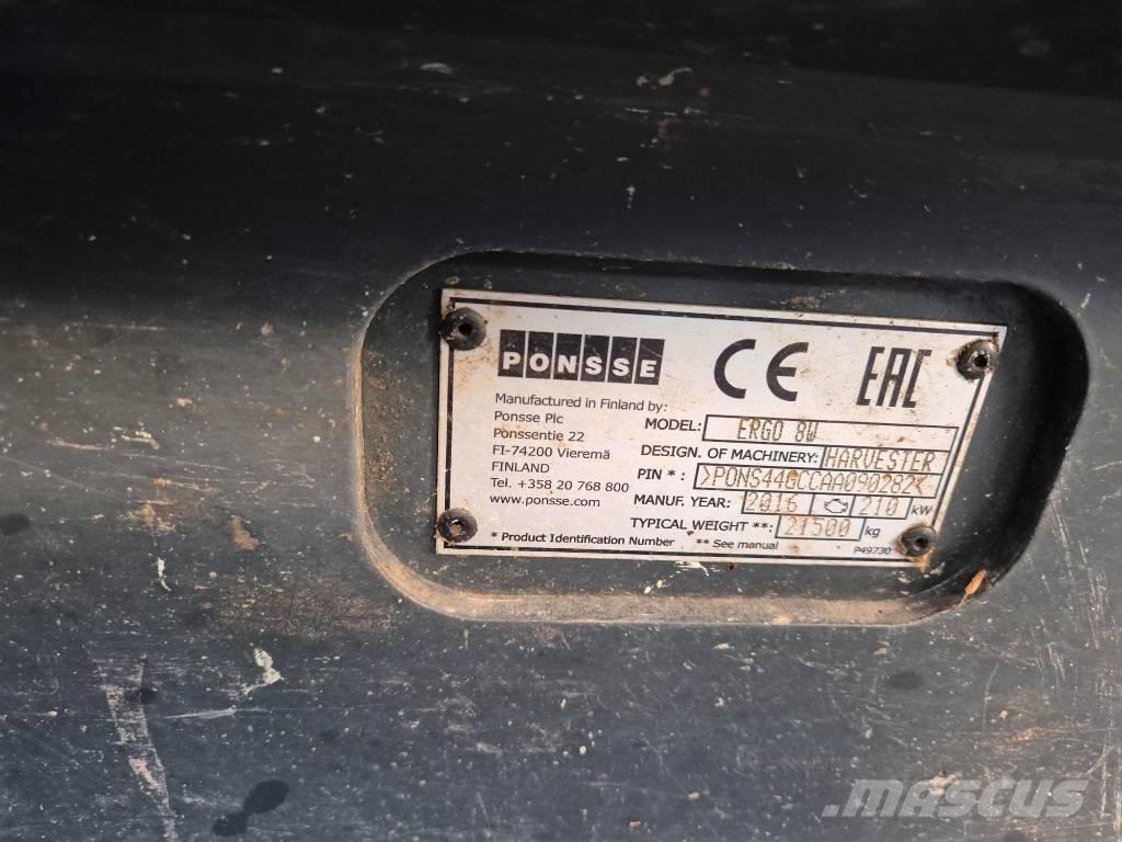 Ponsse ERGO 8W Betakarítók