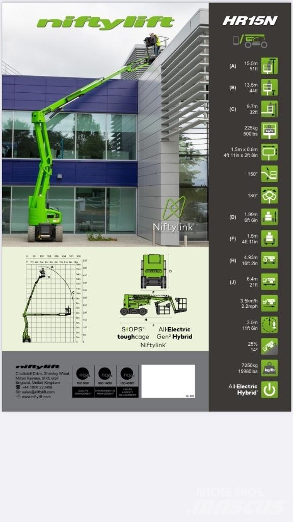 Niftylift HR 15NE Karos emelők