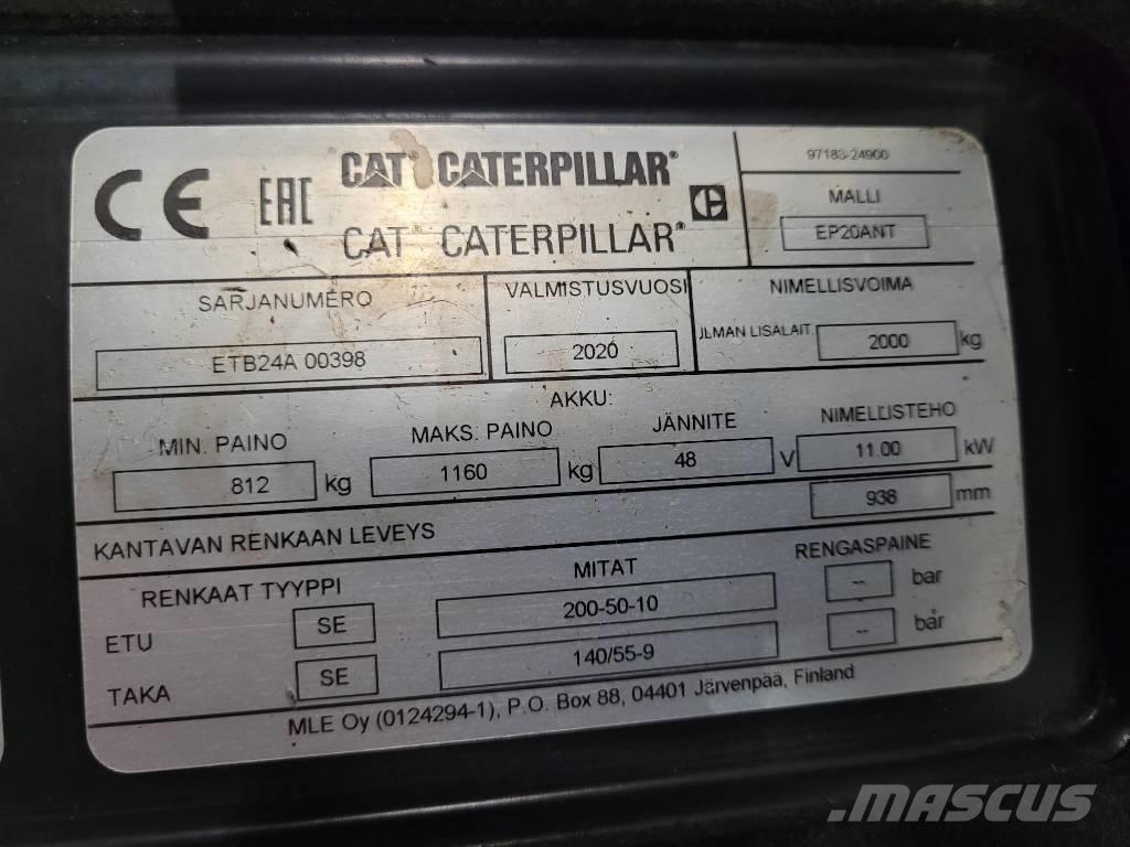 CAT EP20ANT Elektromos targoncák
