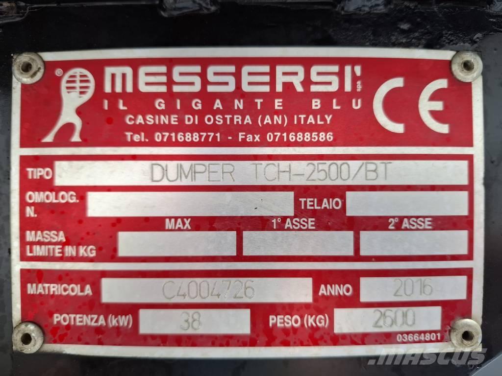 Messersi TCH 2500 BT Lánctalpas dömperek