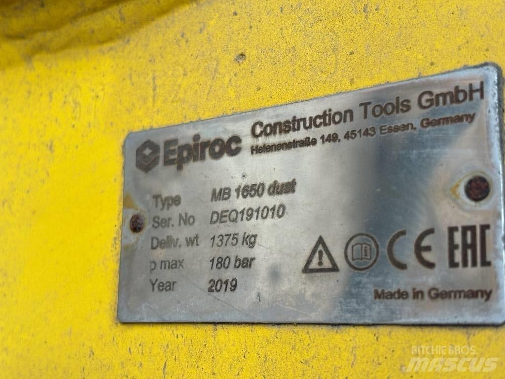Epiroc MB 1650 Dust Fejtőgépek