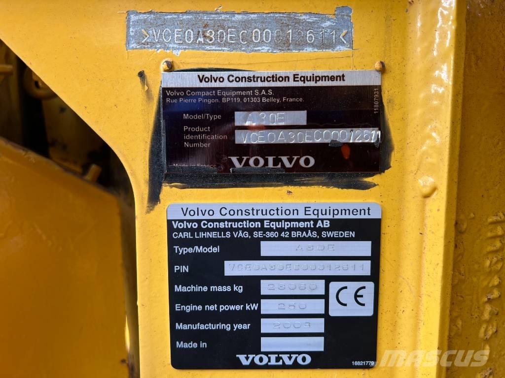 Volvo A30E Csuklósdömperek